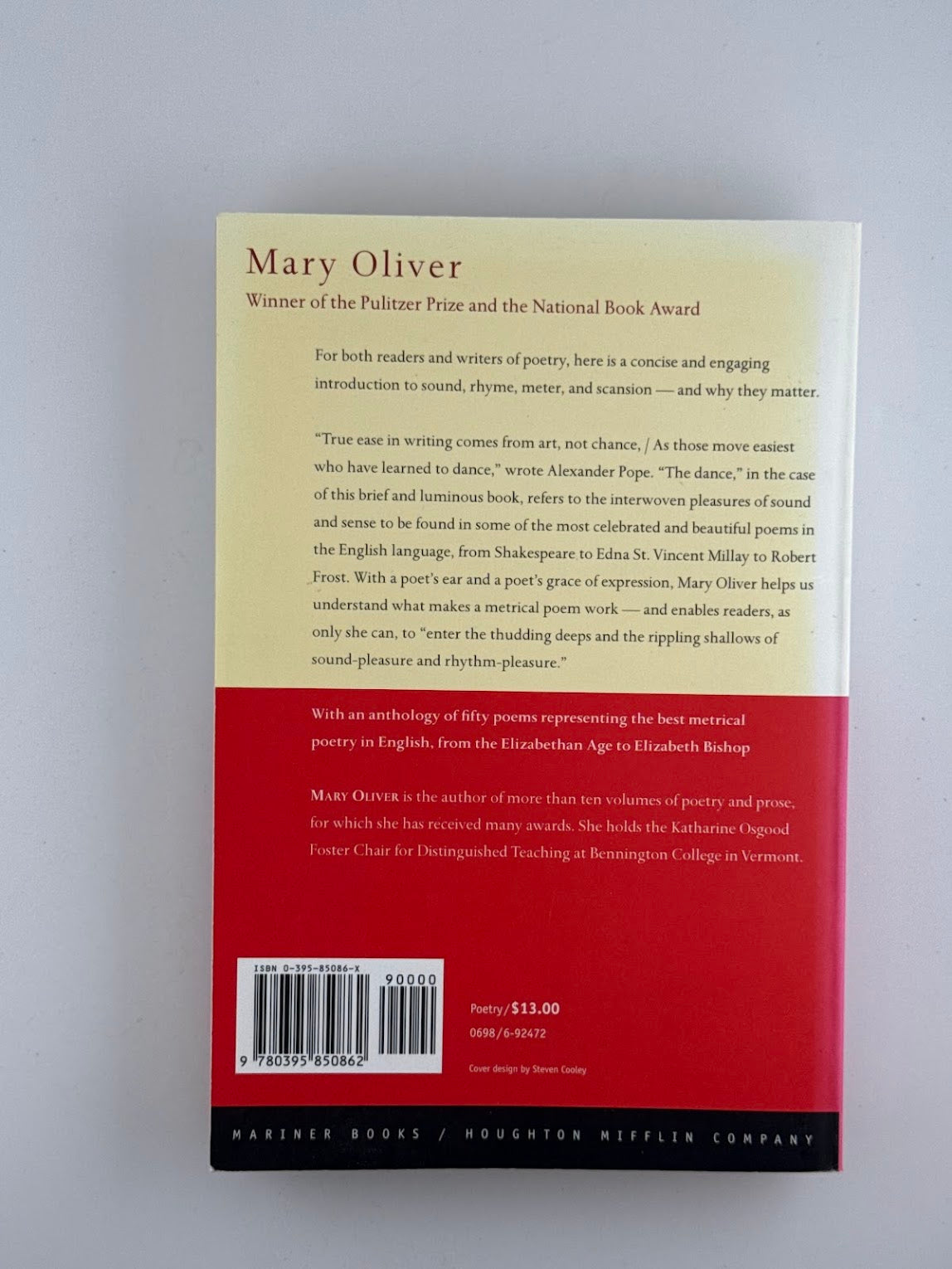 Rules for the Dance by Mary Oliver