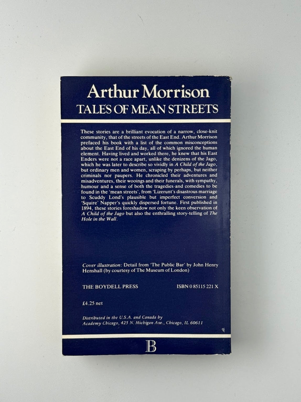 Tales of Mean Streets by Arthur Morrison