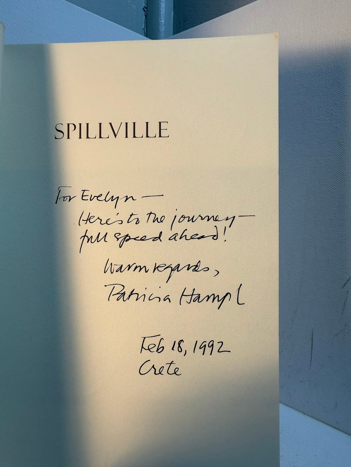 Spillville by Patricia Hampl (signed)