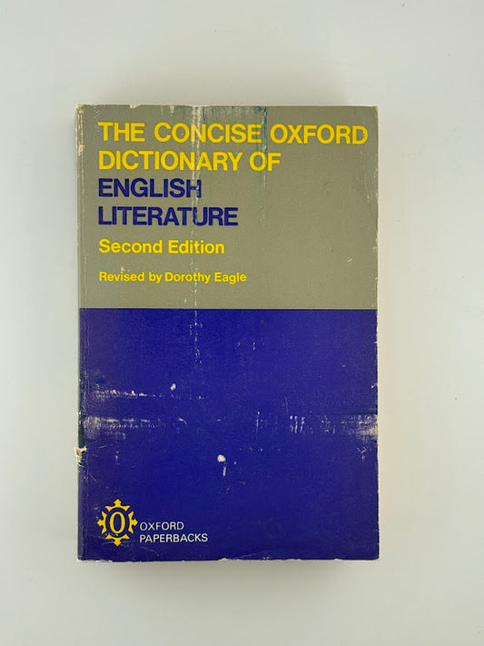 The Concise Oxford Dictionary of English Literature