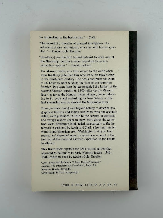 Travels in the Interior of America in the Years 1809, 1810, 1811 by John Bradbury