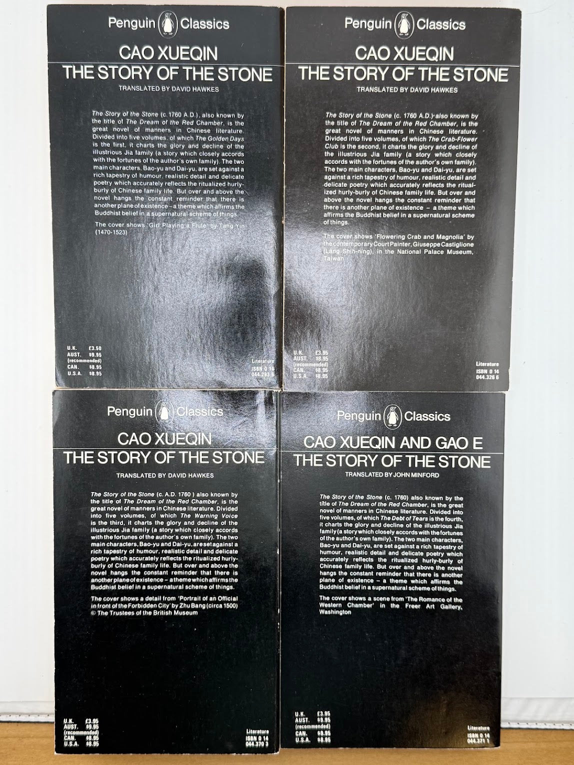 The Story of the Stone by Cao Xueqin (vol1-4)