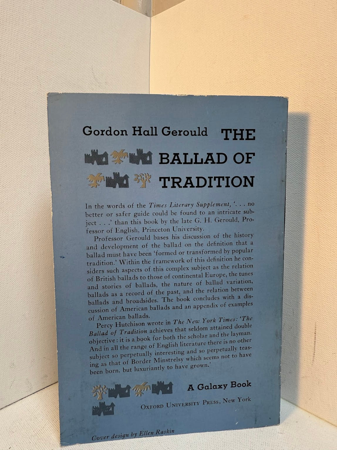 The Ballad of Tradition by Gordon Hall Gerould