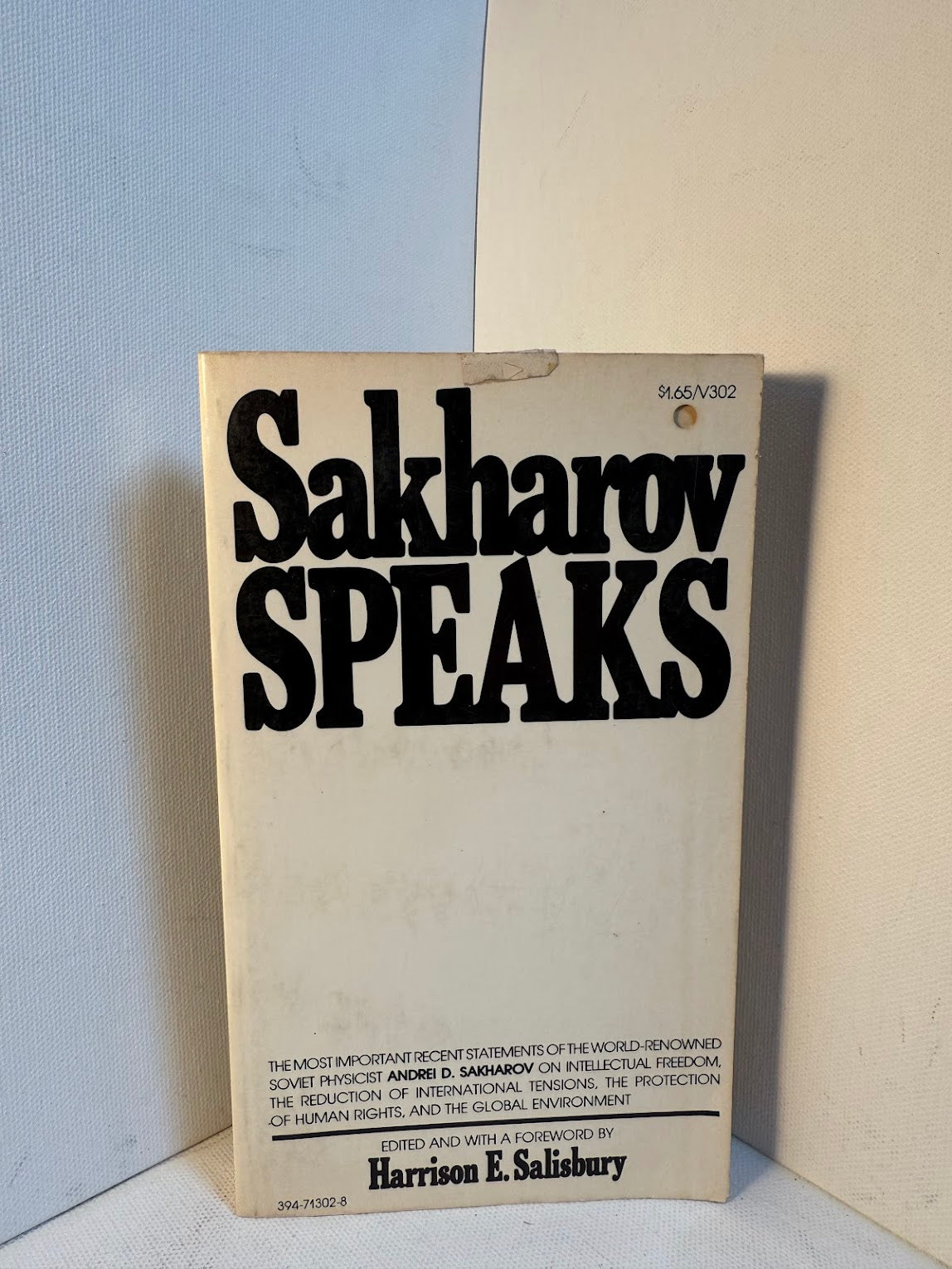 Sakharov Speaks edited by Harrison E. Salisbury