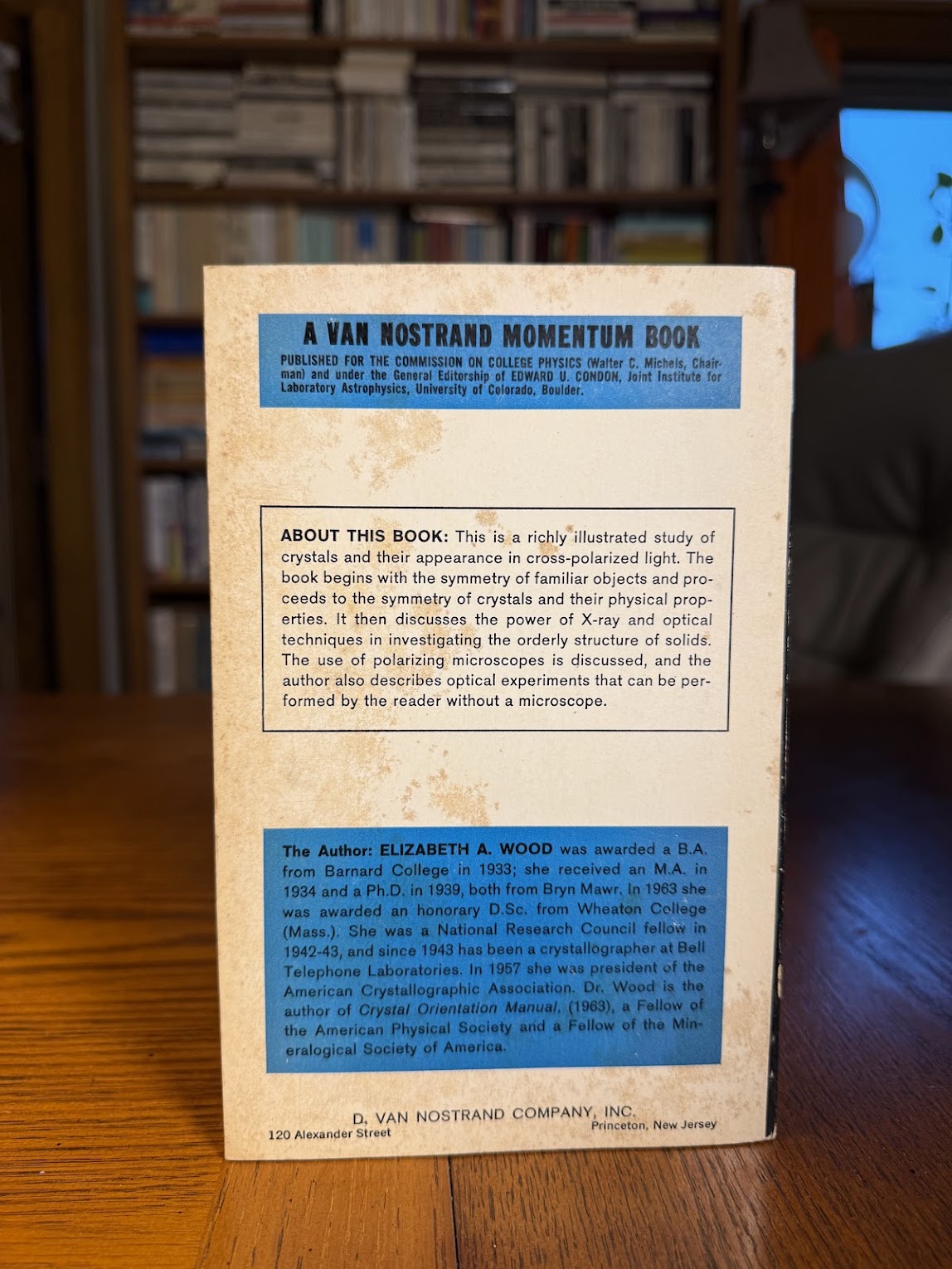 Crystals and Light by Elizabeth A. Wood