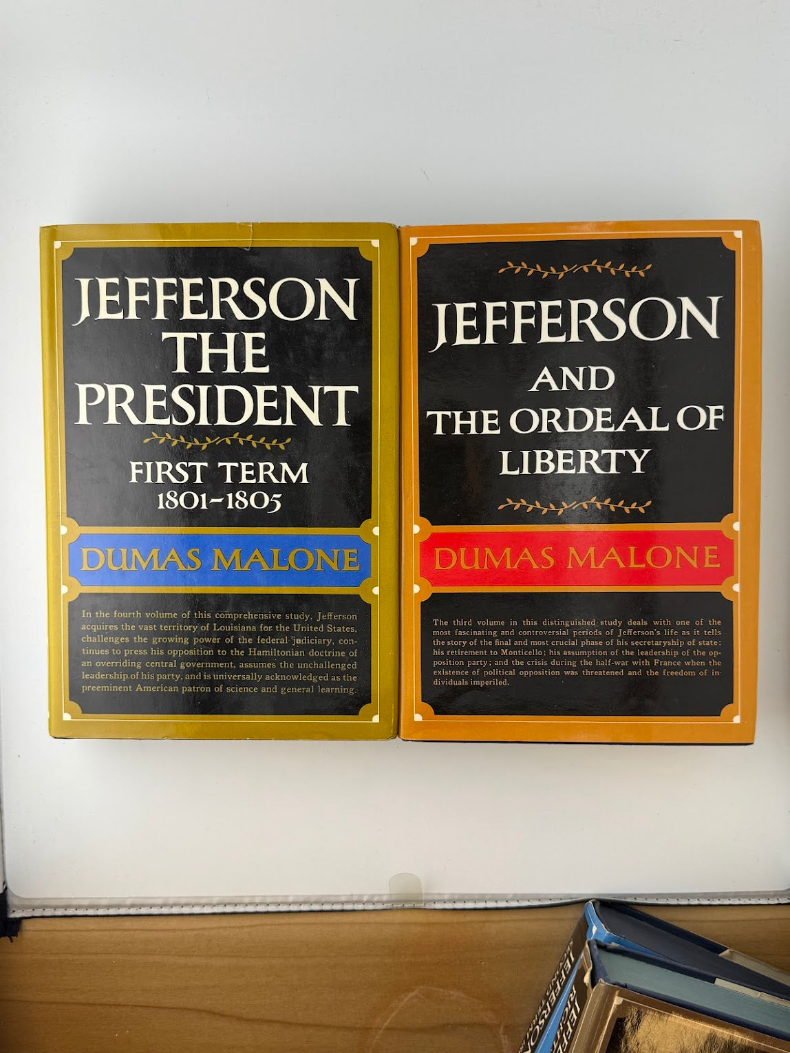 6 Volume Jefferson biography by Dumas Malone