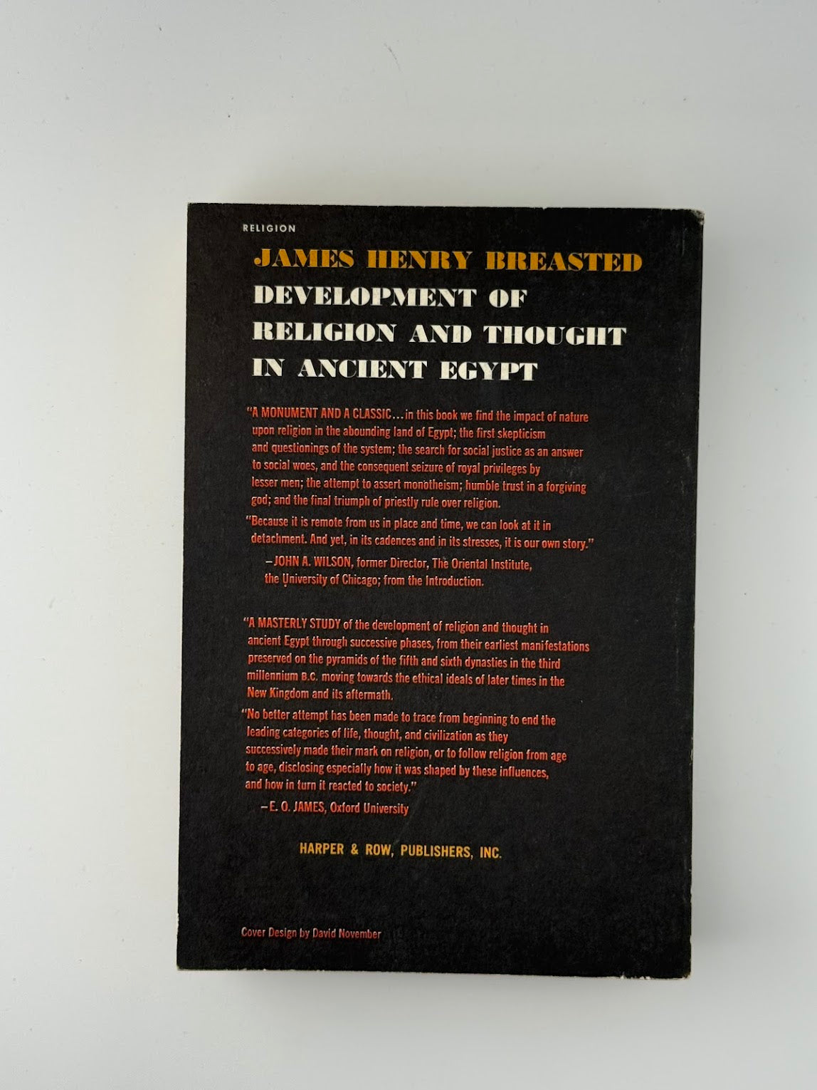 Development of Religion and Thought in Ancient Egypt by J.H. Breasted