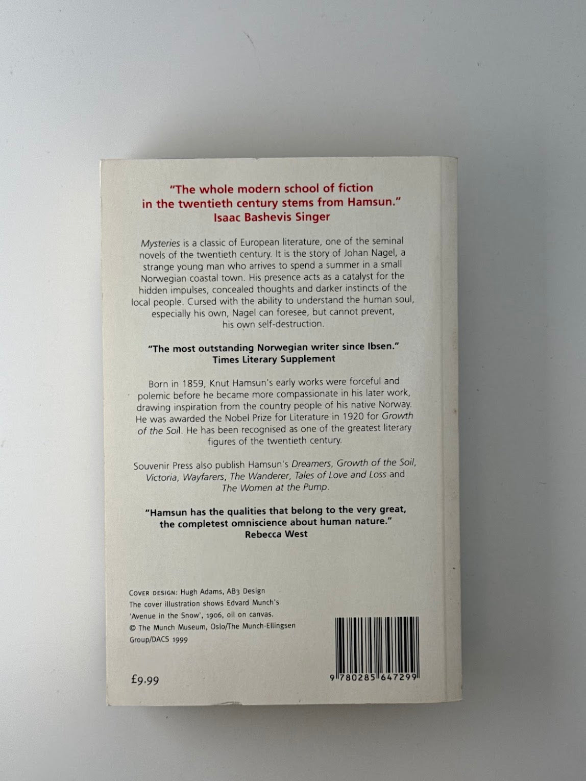 Mysteries by Knut Hamsun