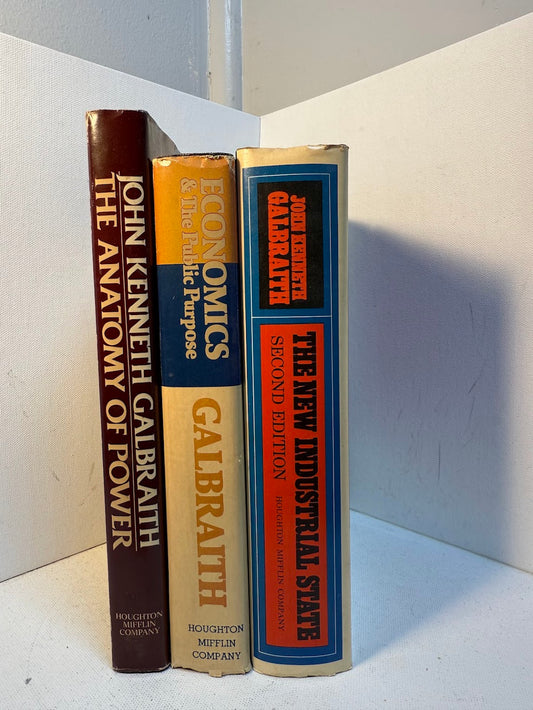 3 Hardcover books by John Kenneth Galbraith