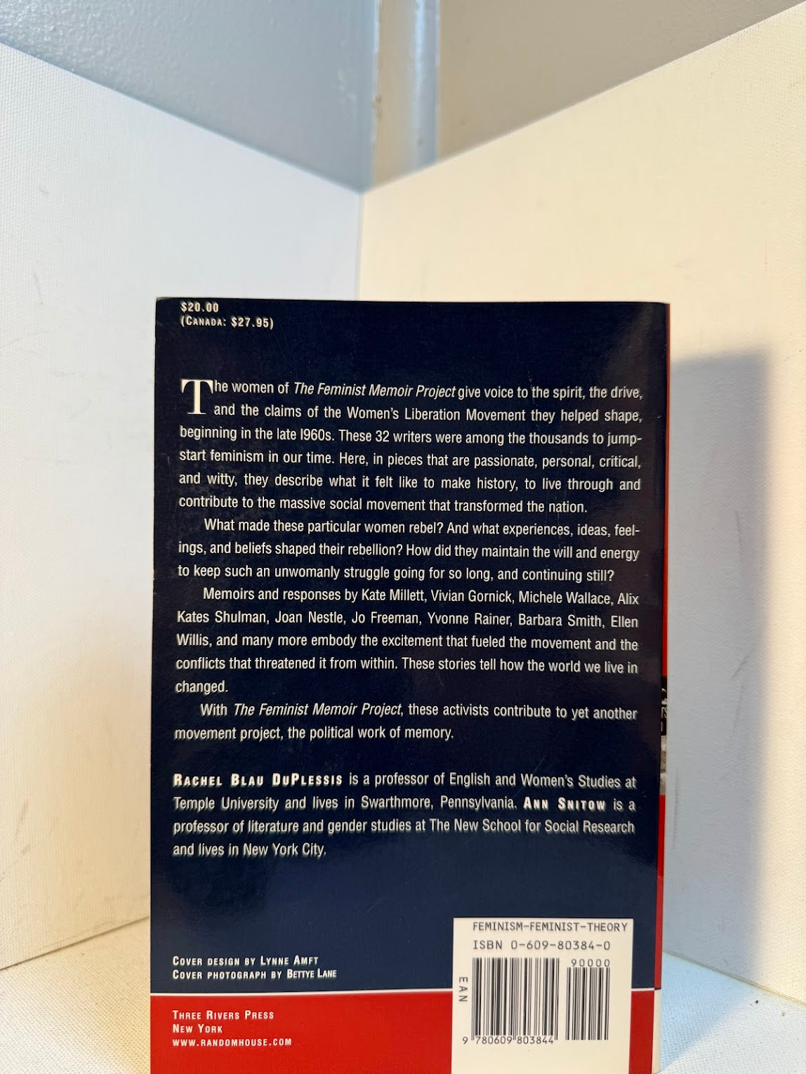 The Feminist Memoir Project edited by Rachel Blau DuPlessis and Ann Snitow