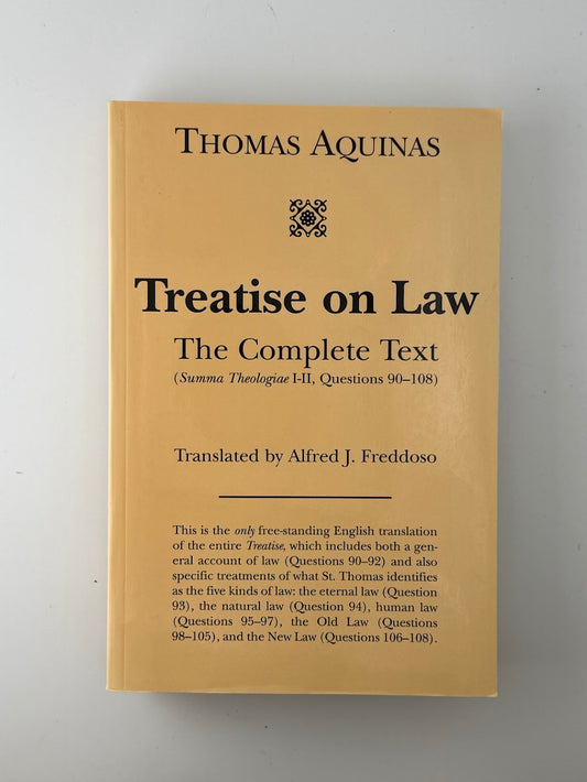 Treatise on Law by Thomas Aquinas
