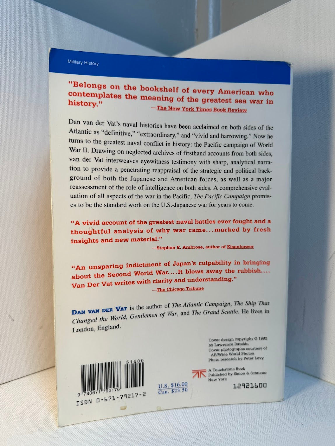 The Pacific Campaign by Dan van Der Vat