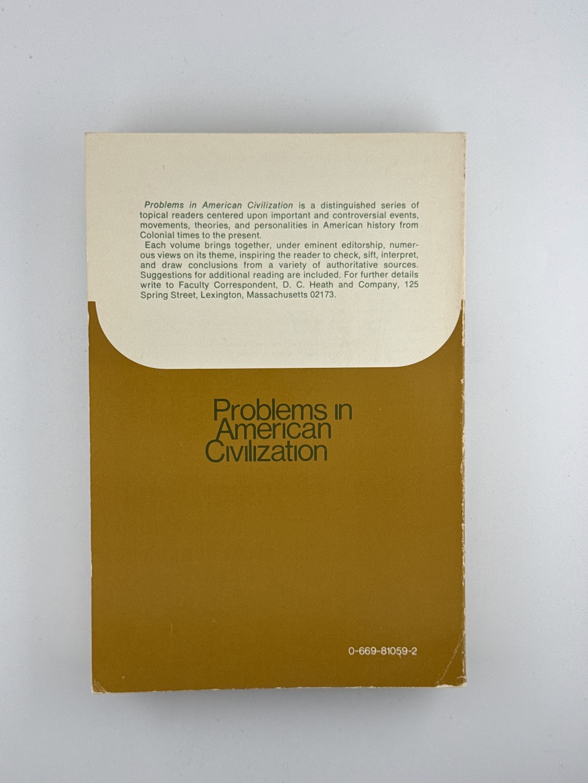 The Turner Thesis edited by George Rogers Taylor