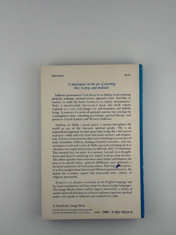 Sadhana - A Way to God by Anthony de Mello