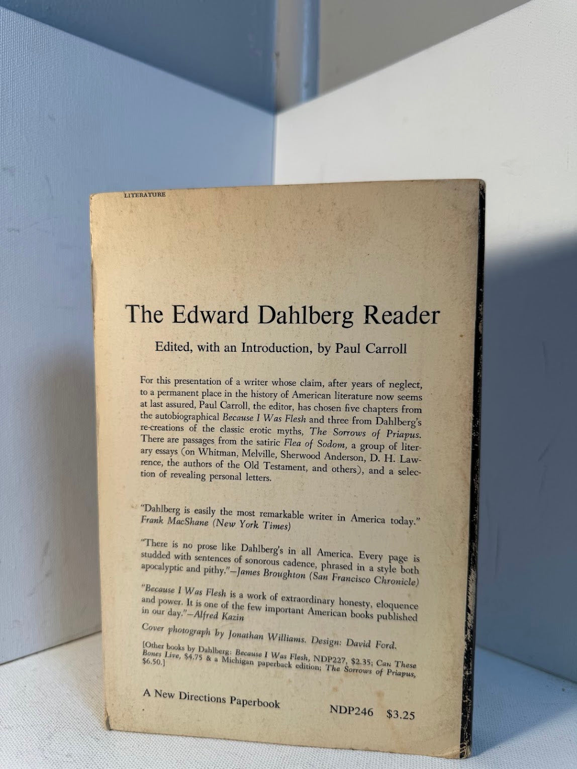 The Edward Dahlberg Reader