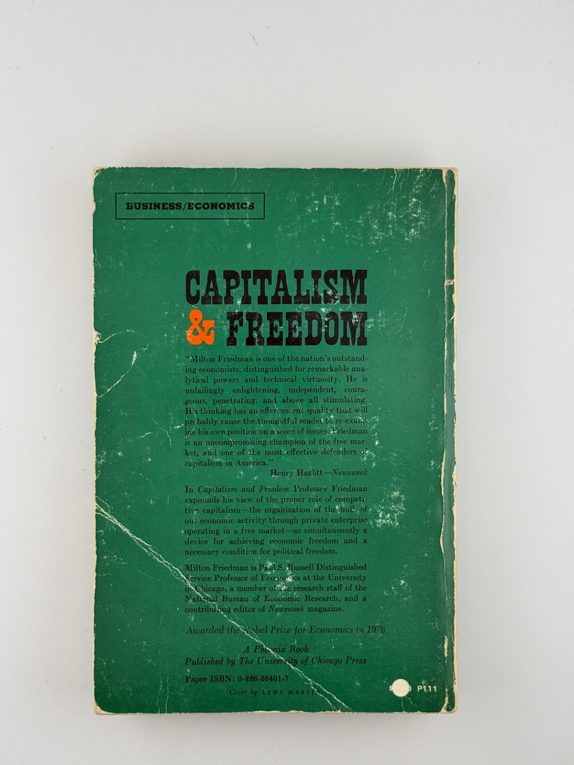 Capitalism & Freedom by Milton Friedman