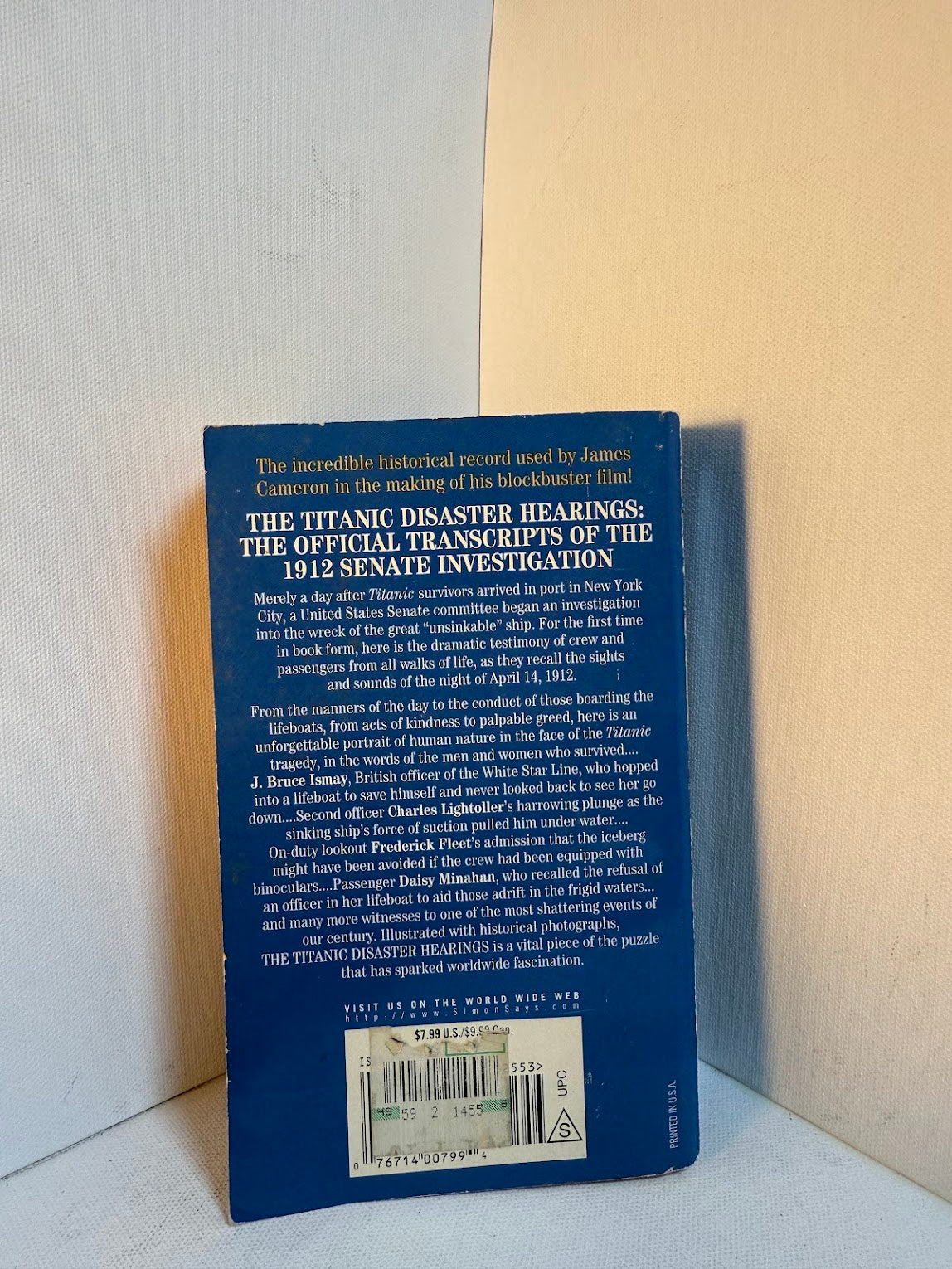 The Titanic Disaster Hearings edited by Tom Kuntz