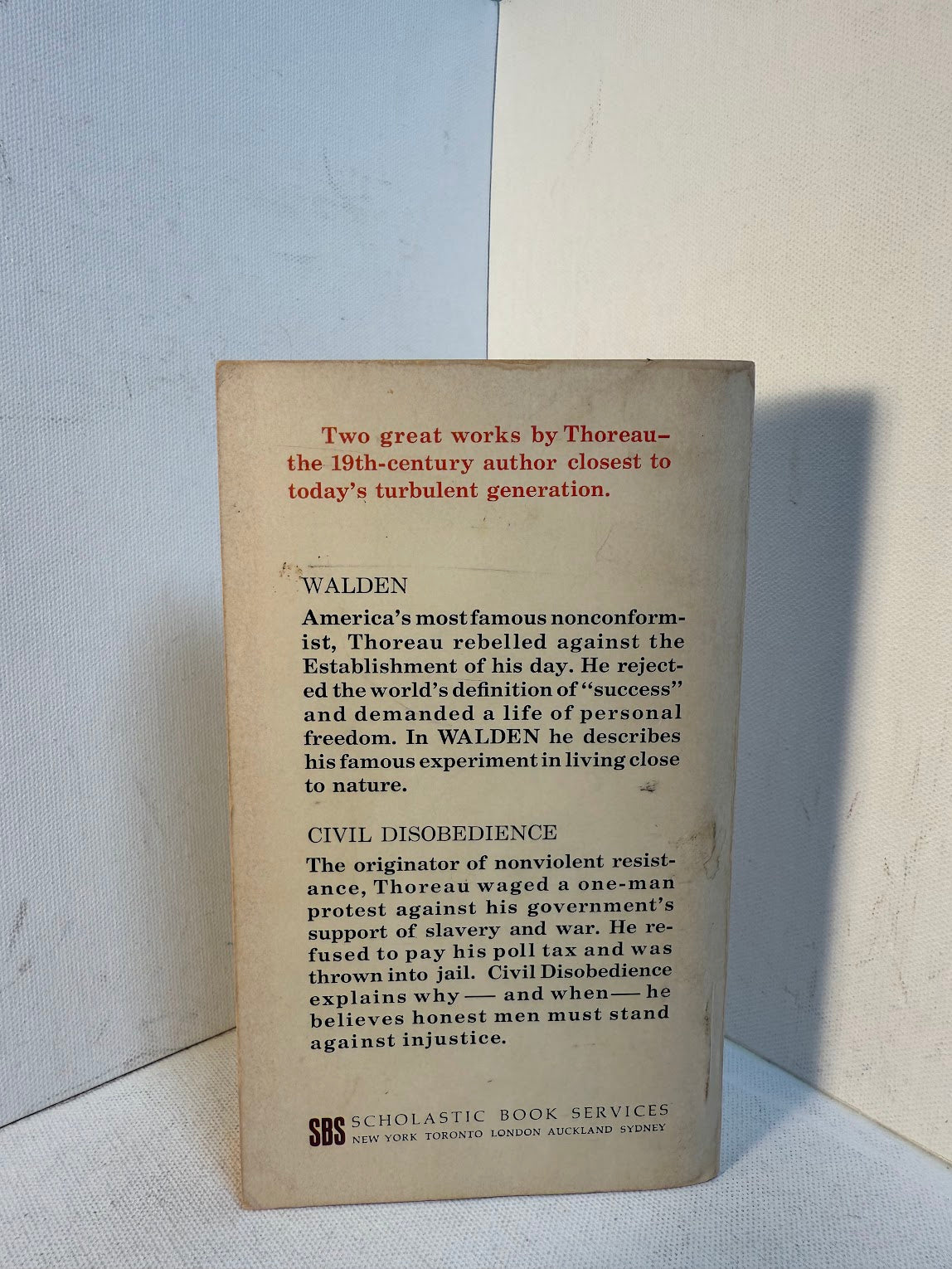 The Best of Walden and Civil Disobedience by Thoreau