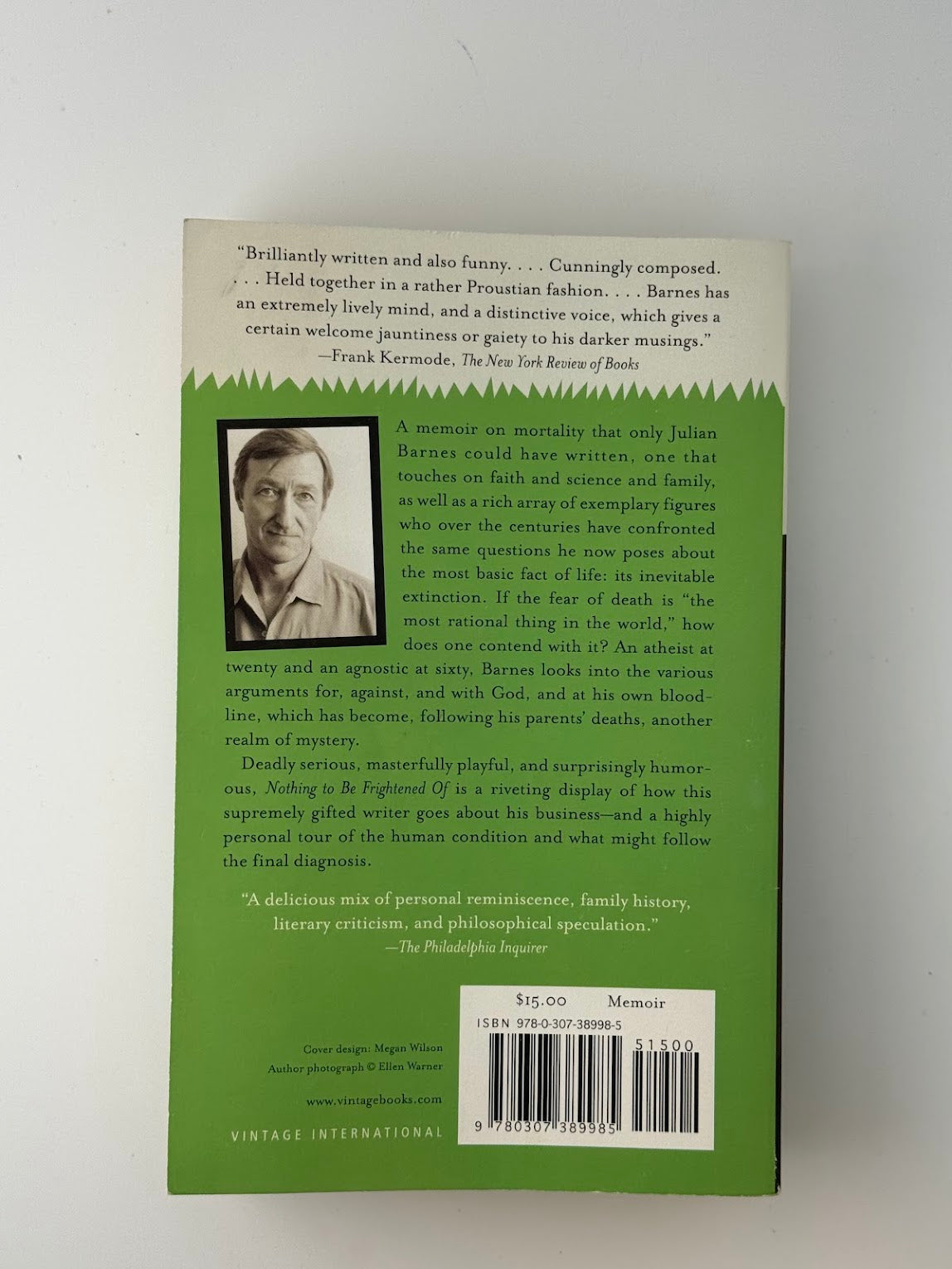 Nothing to Be Frightened Of by Julian Barnes