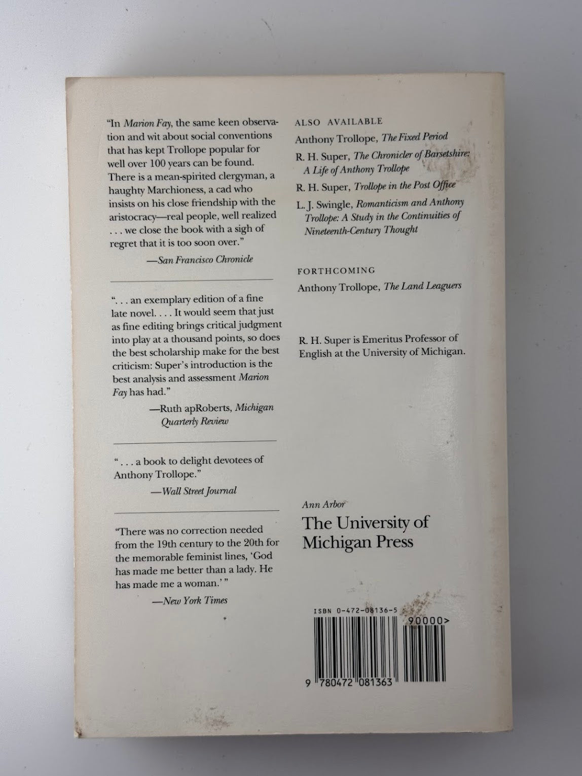Marion Fay by Anthony Trollope