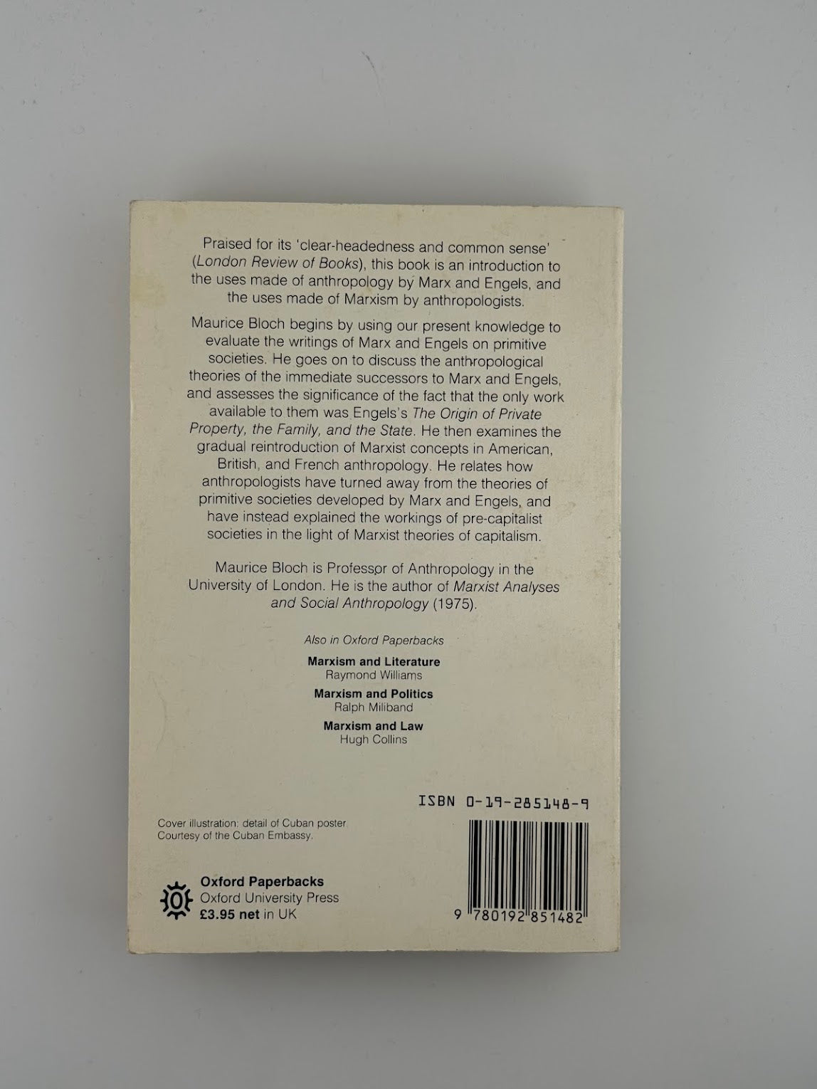 Marxism and Anthropology by Maurice Bloch
