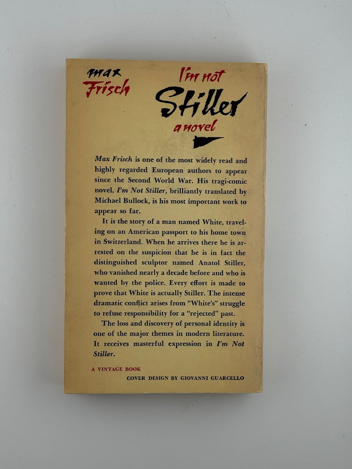 I'm Not Stiller by Max Frisch