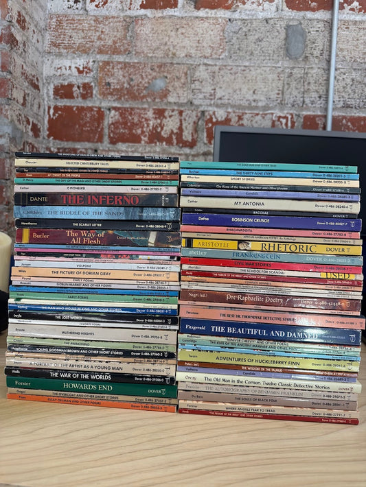 Collection of 60+ Dover Thrift Classic Editions