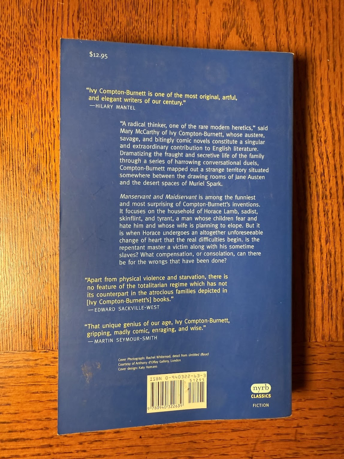 Manservant and Maidservant by Ivy Compton-Burnett