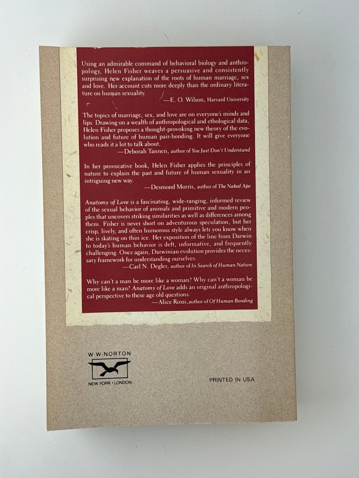 Anatomy of Love by Helen E. Fisher