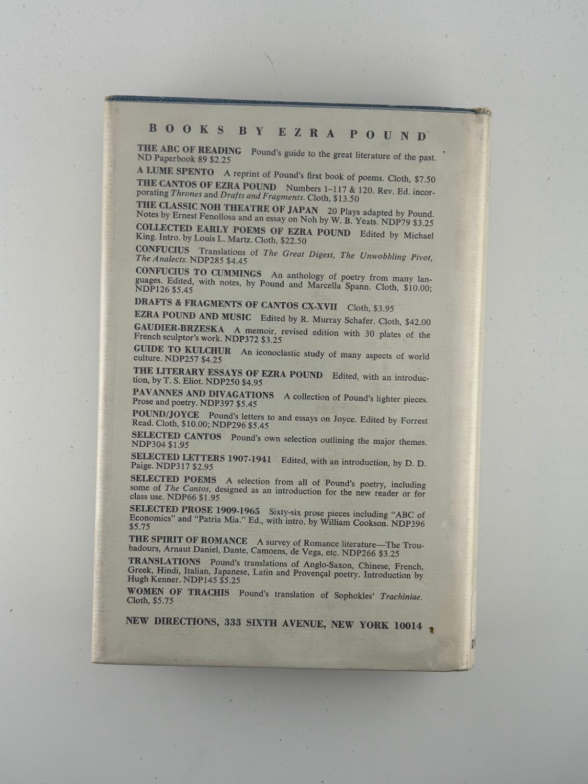 Personae by Ezra Pound