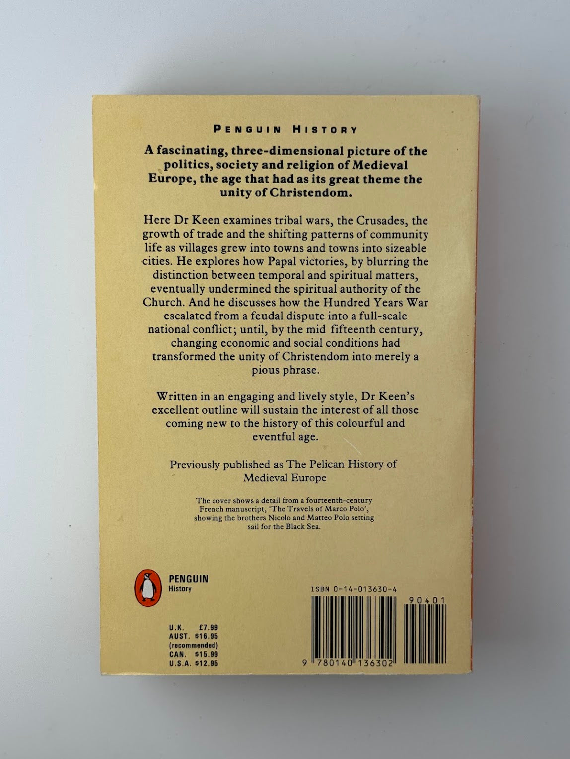 The Penguin History of Medieval Europe by Maurice Keen