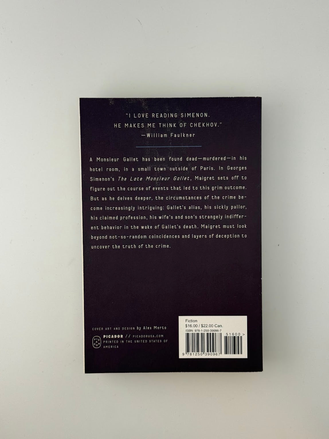 The Late Monsieur Gallet by Simenon