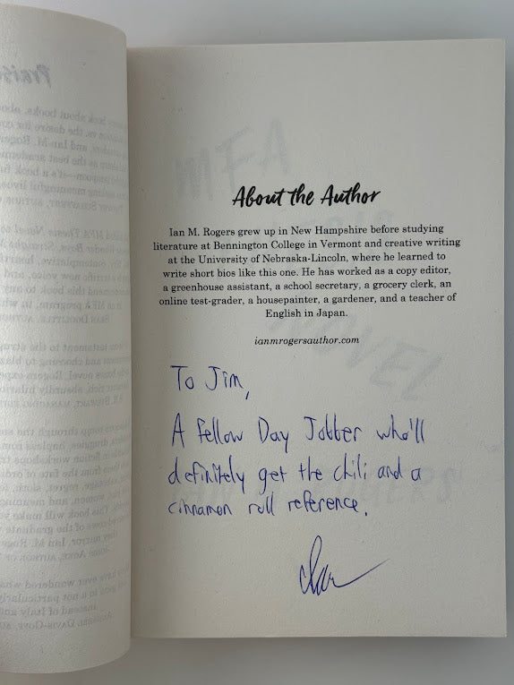 (Signed) MFA Thesis Novel by Ian M. Rogers