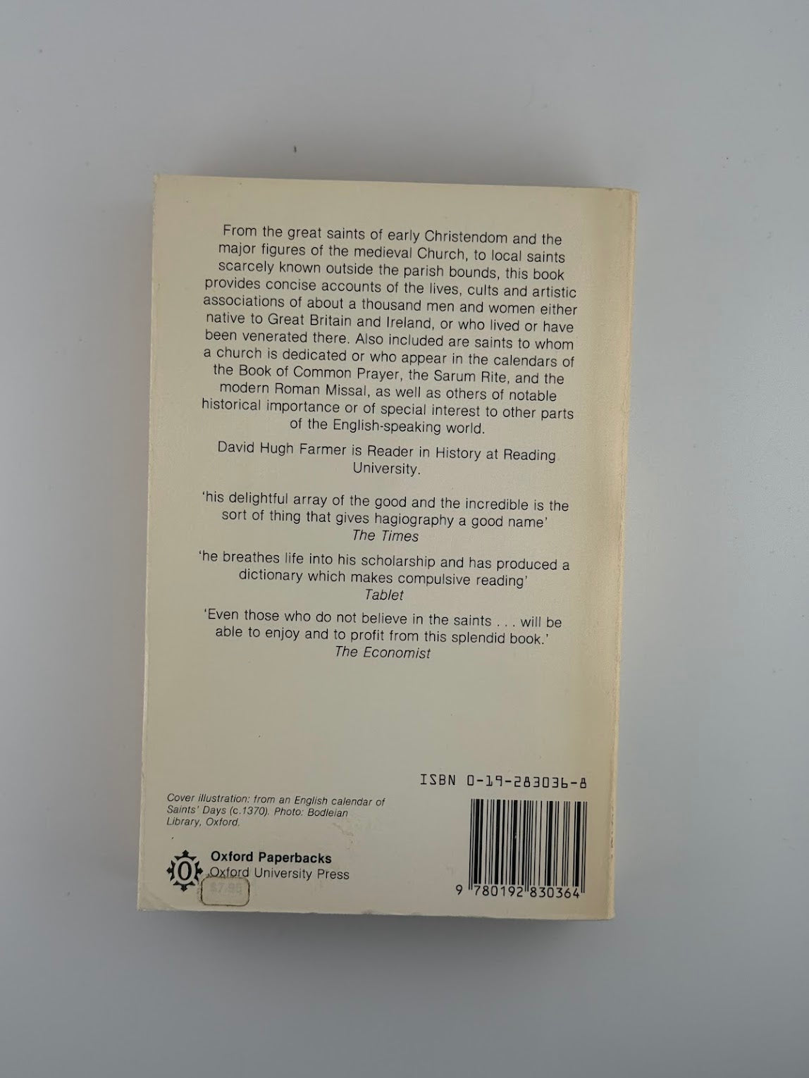 The Oxford Dictionary of Saints by David Hugh Farmer