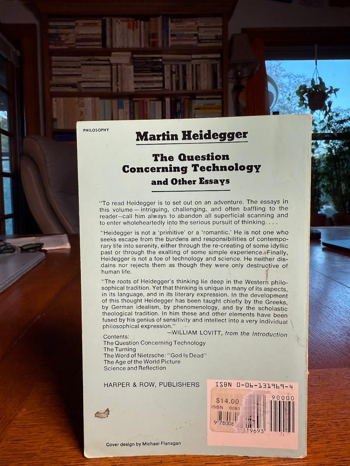 The Question Concerning Technology and Other Essays by Martin Heidegger