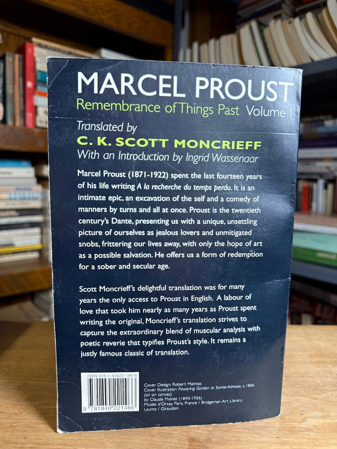 Remembrance of Things Past Volume One by Marcel Proust translated by C.K. Scott Moncrieff
