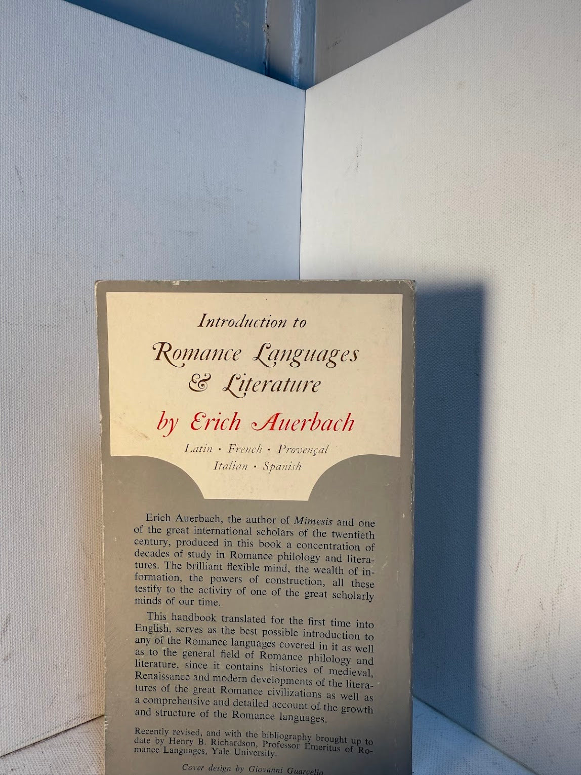 Introduction to Romance languages & Literature by Erich Auerbach