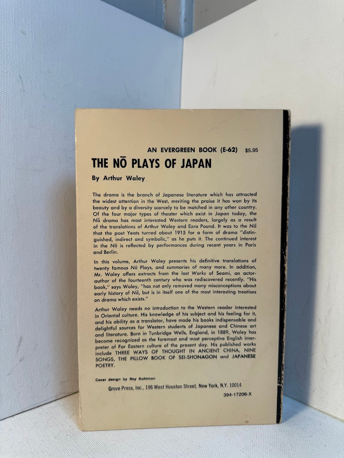 The No Plays of Japan by Arthur Waley