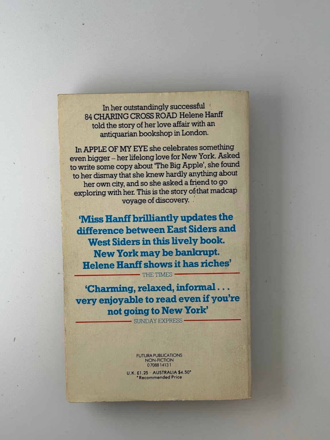 Apple of My Eye by Helene Hanff