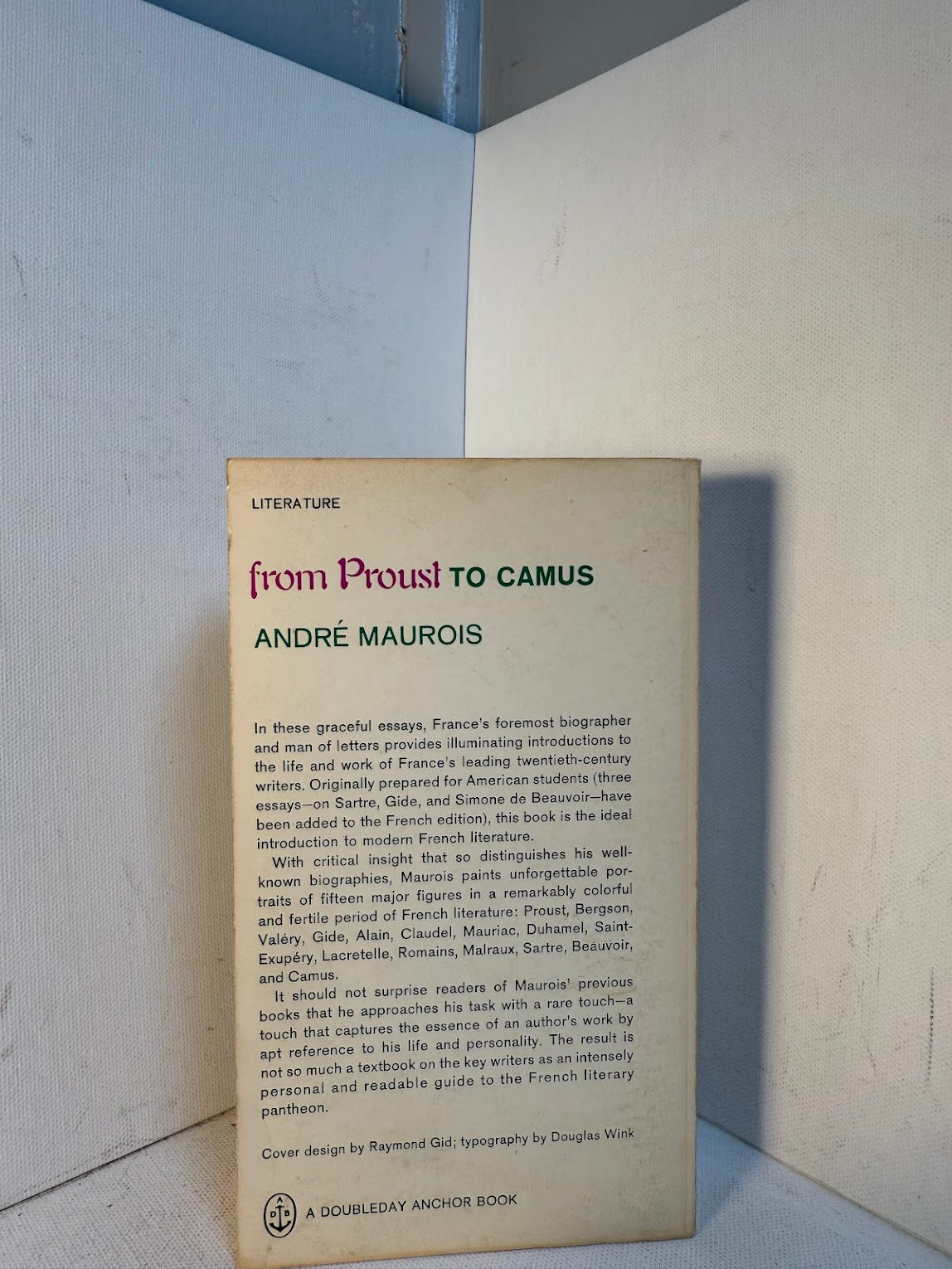 From Proust to Camus by Andre Maurois