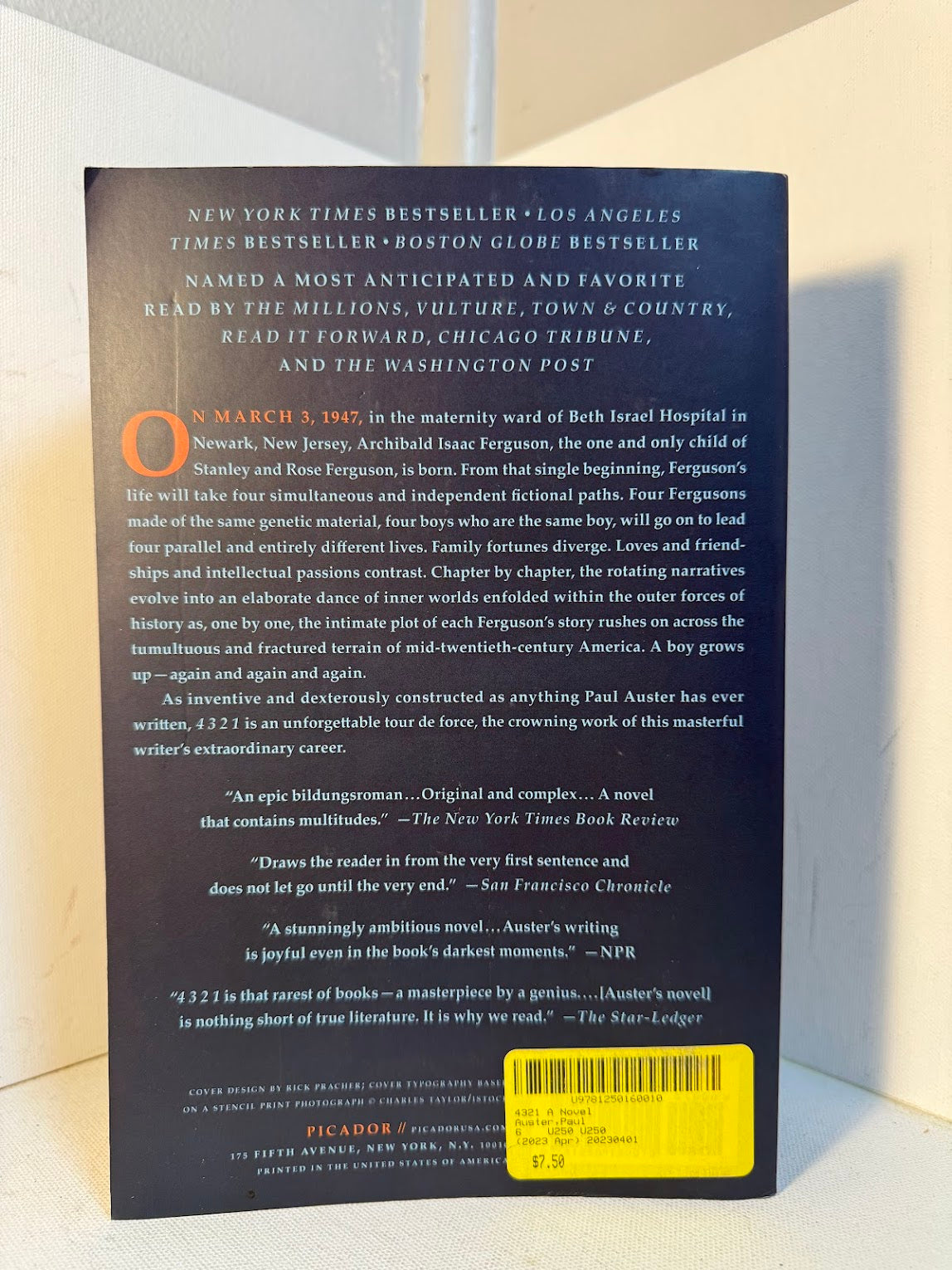 4321 by Paul Auster