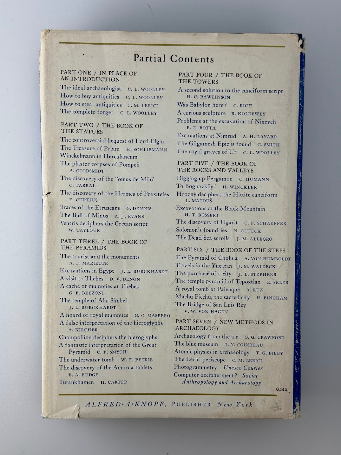 Hands on the Past by C.W. Ceram