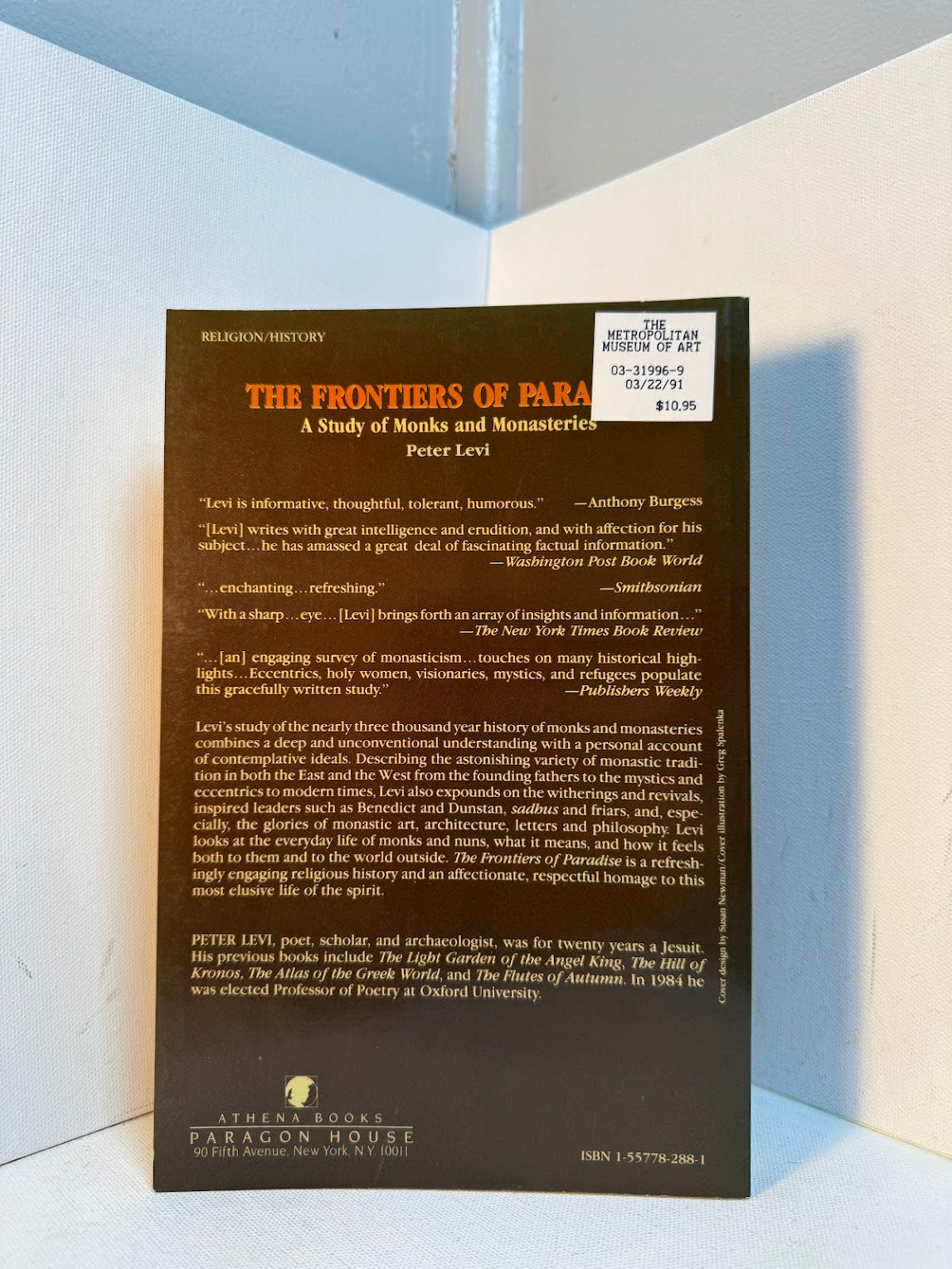 The Frontiers of Paradise - A Study of Monks and Monasteries by Peter Levi