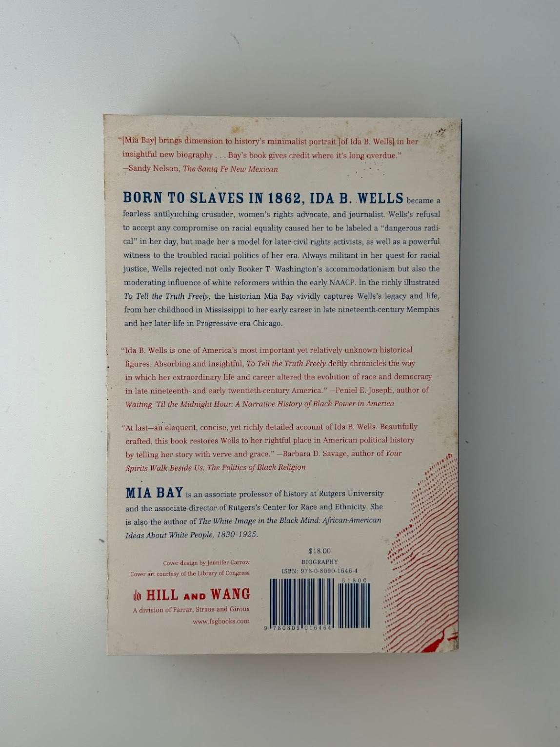 To Tell The Truth Freely - The Life of Ida B. Wells by Mia Bay