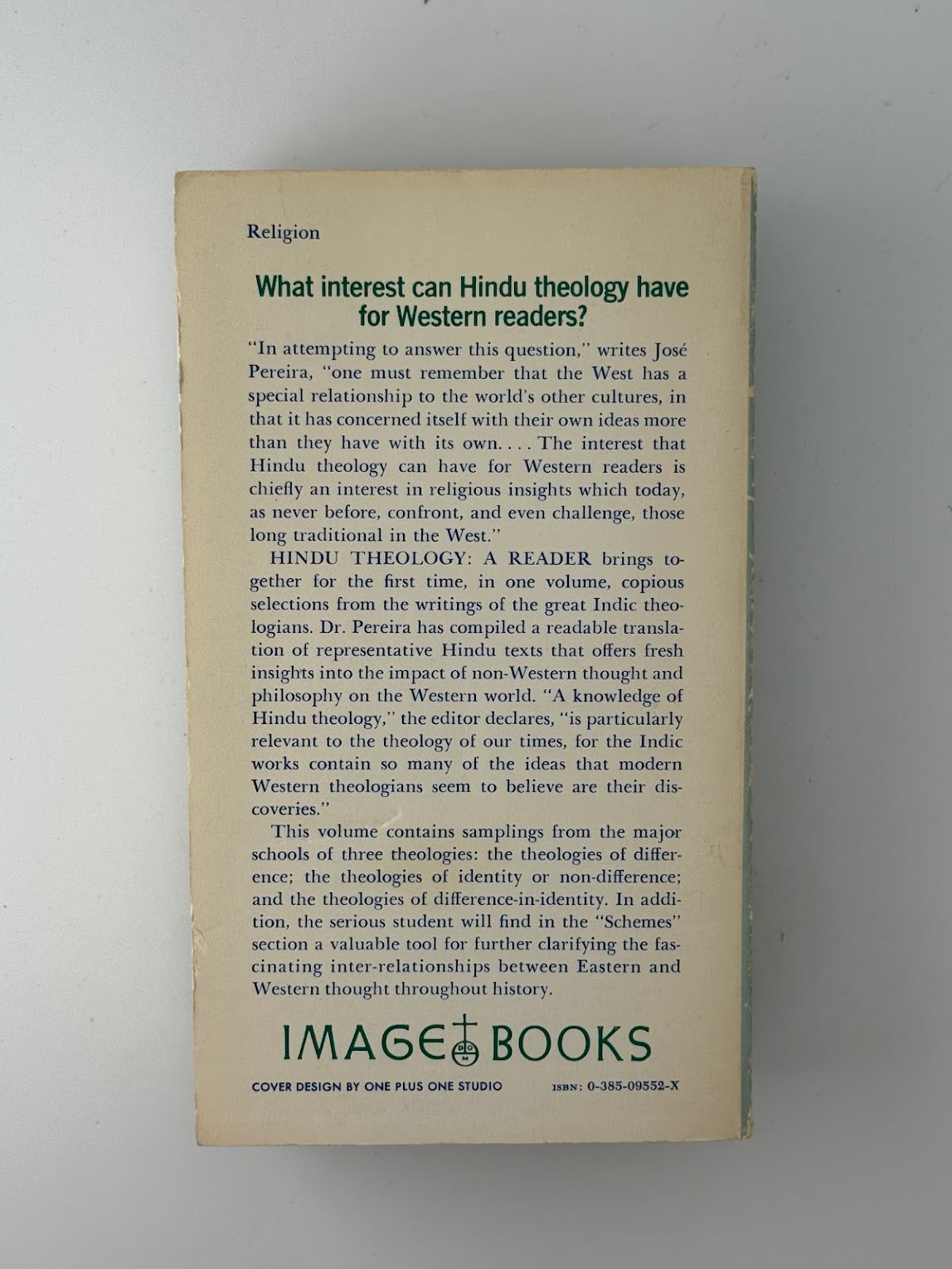 Hindu Theology: A Reader edited by Jose Pereira