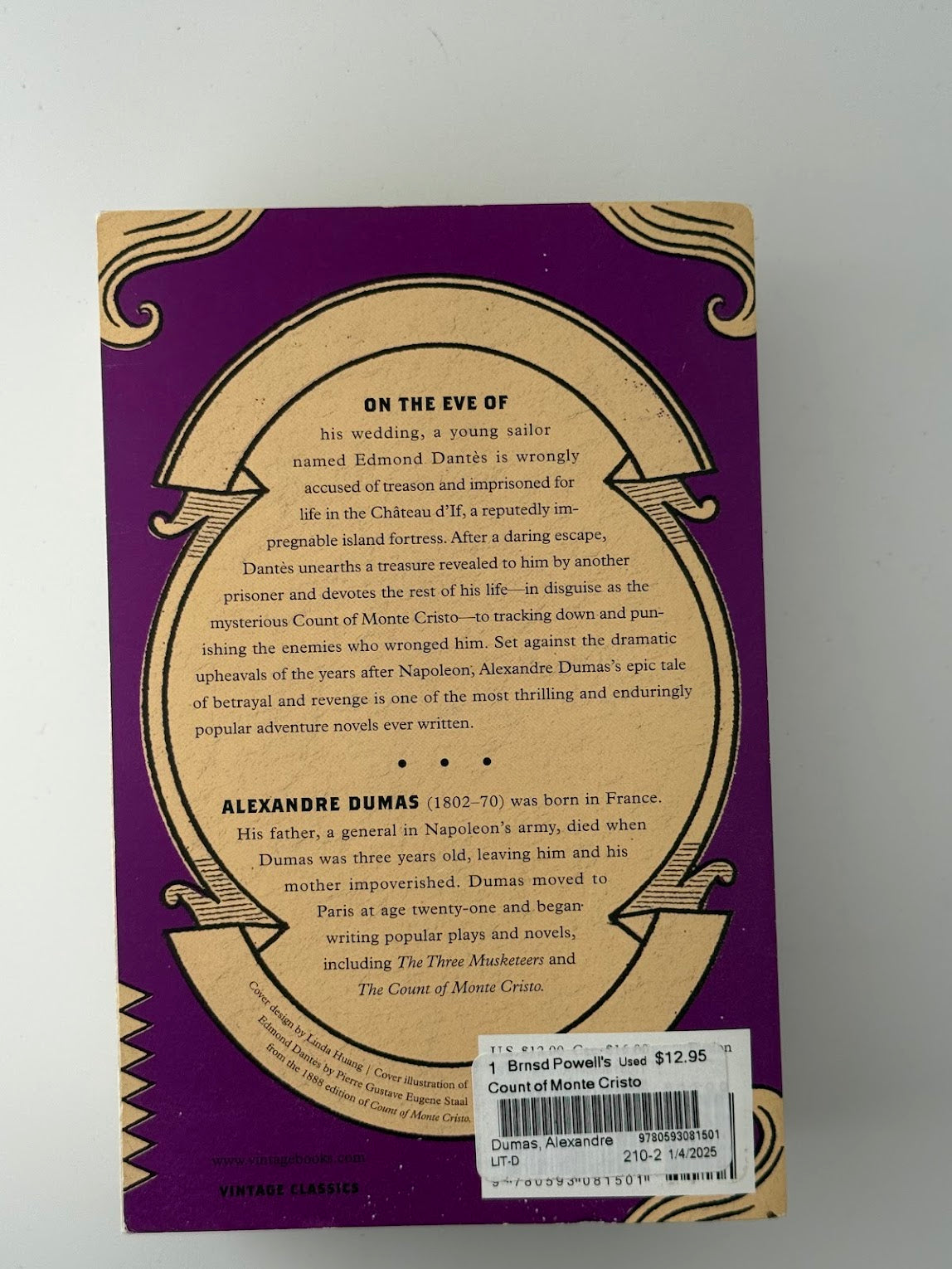 The Count of Monte Cristo by Alexandre Dumas