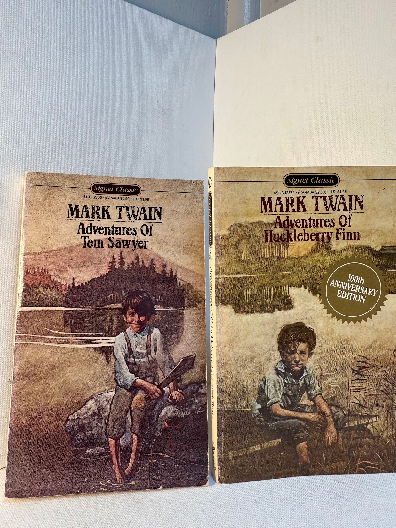 The Adventures of Huckleberry Finn and Tom Sawyer by Mark Twain