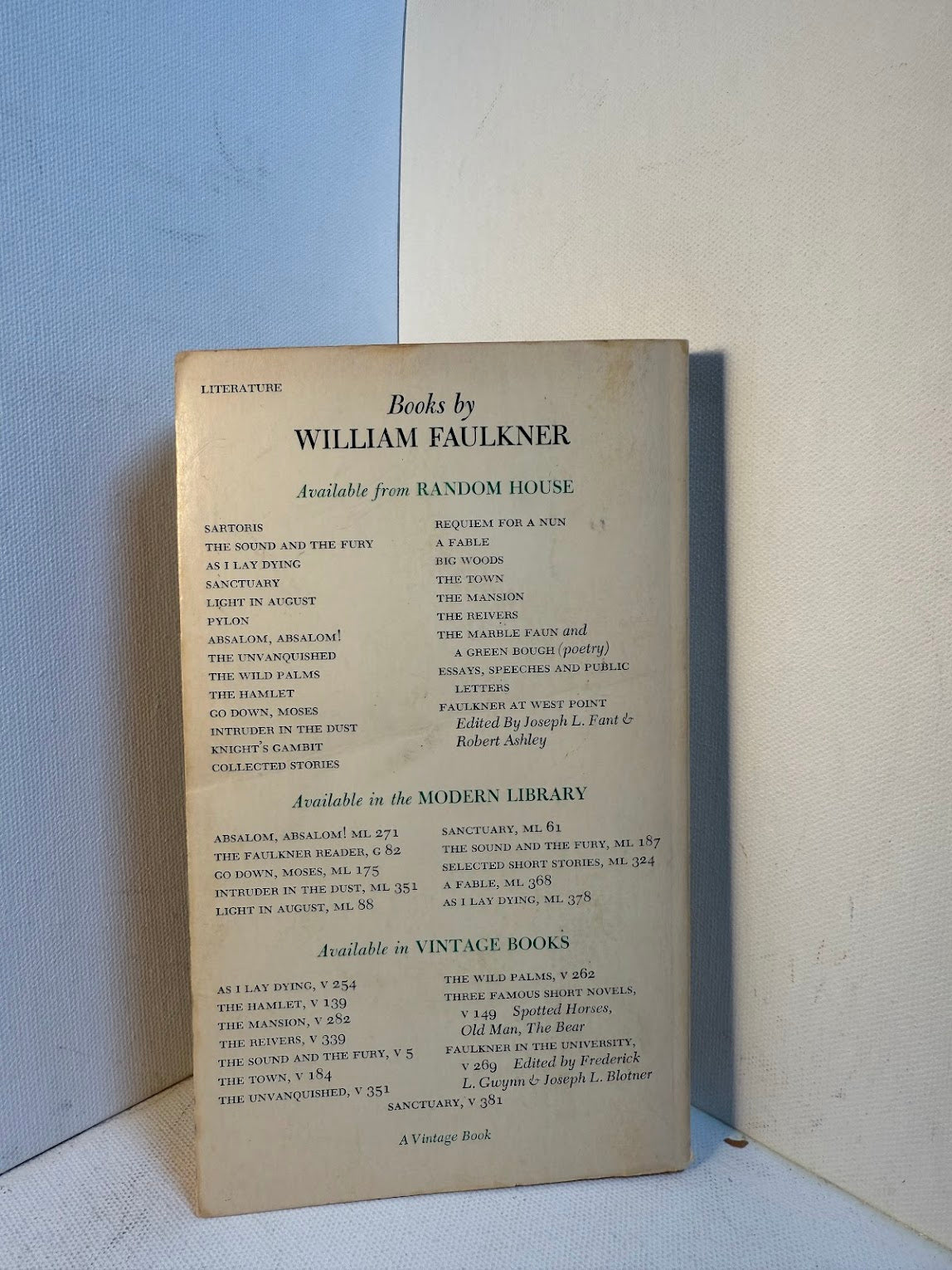 The Unvanquished by William Faulkner