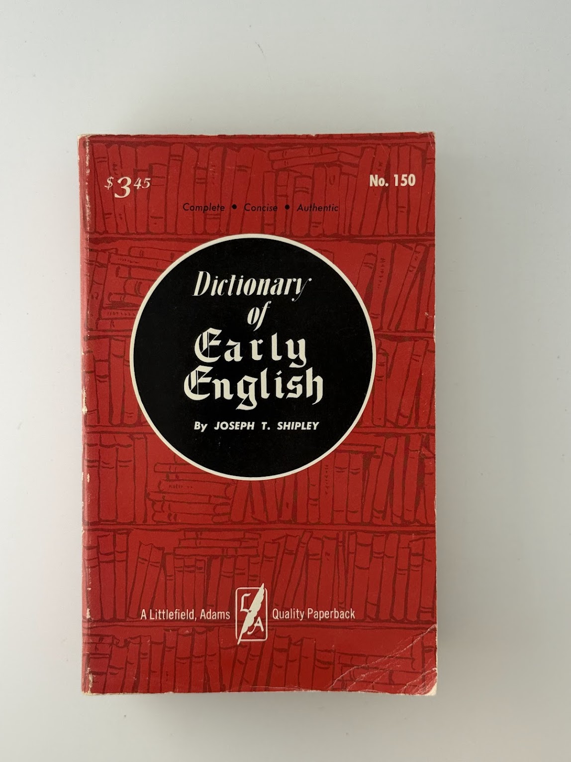 Dictionary of Early English by Joseph T. Shipley