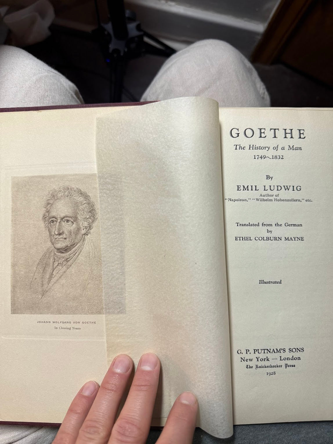 Goethe The History of a Man by Emil Ludwig